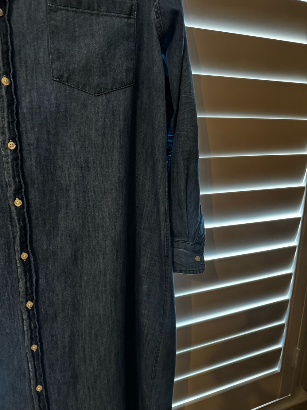 Frank & Eileen Rory Maxi Denim Shirt Dress XL - Picture 6 of 10